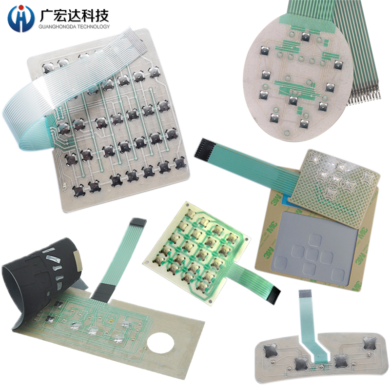 定制凸包线路薄膜开关