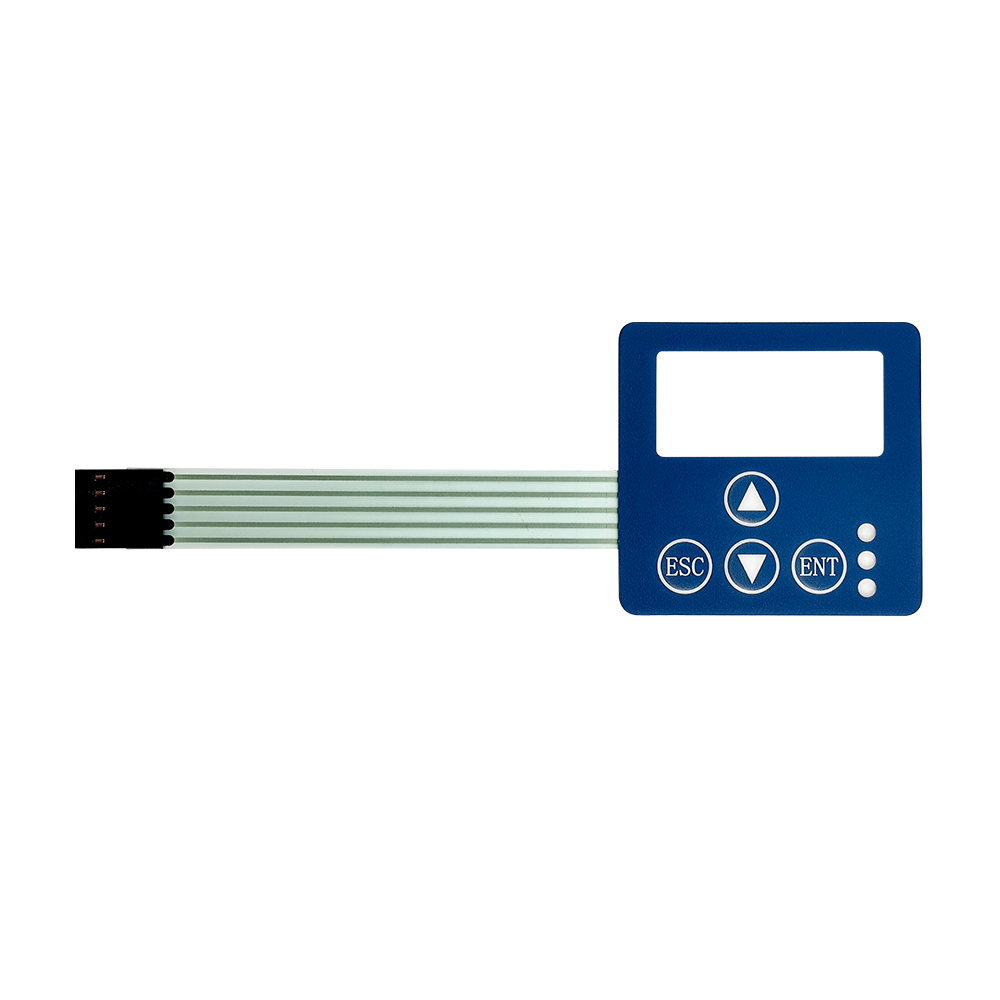 PET设备仪器薄膜开关带线路两键抗油不易刮伤薄膜按键生产厂家