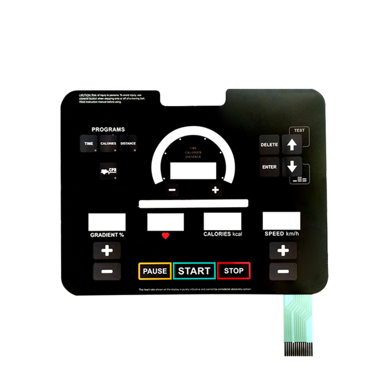 定制OEM服务工厂销售生产厂家家用简易跑步机控制面板薄膜开关
